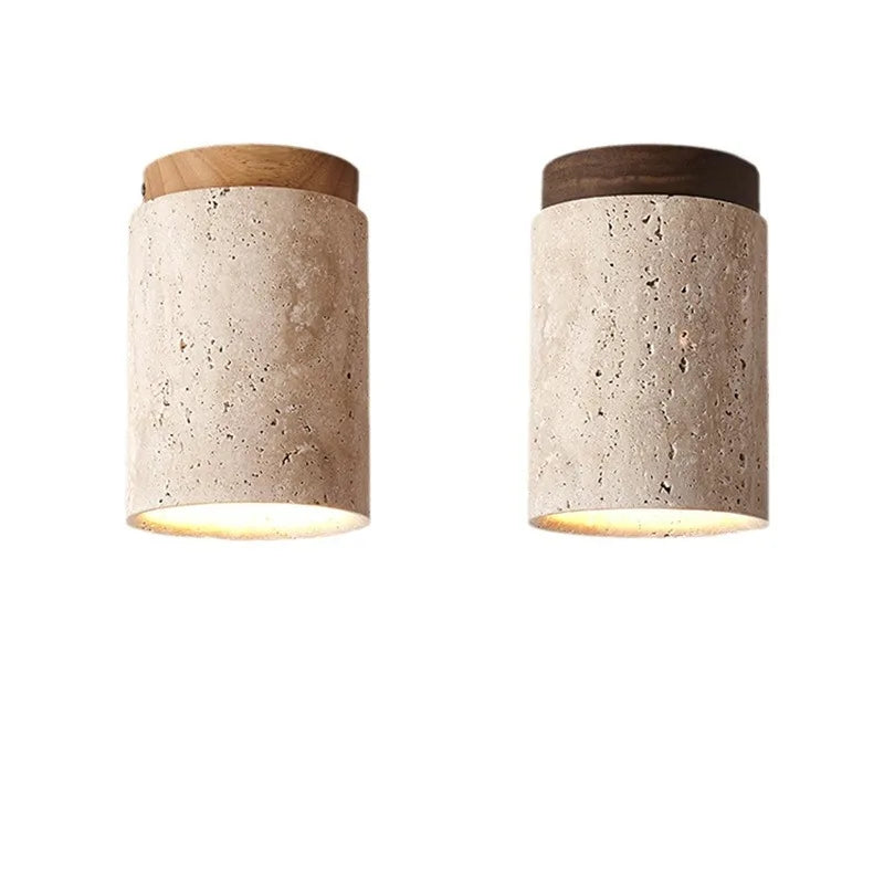 LustraStone Recessed Travertine Chandelier for Hallways