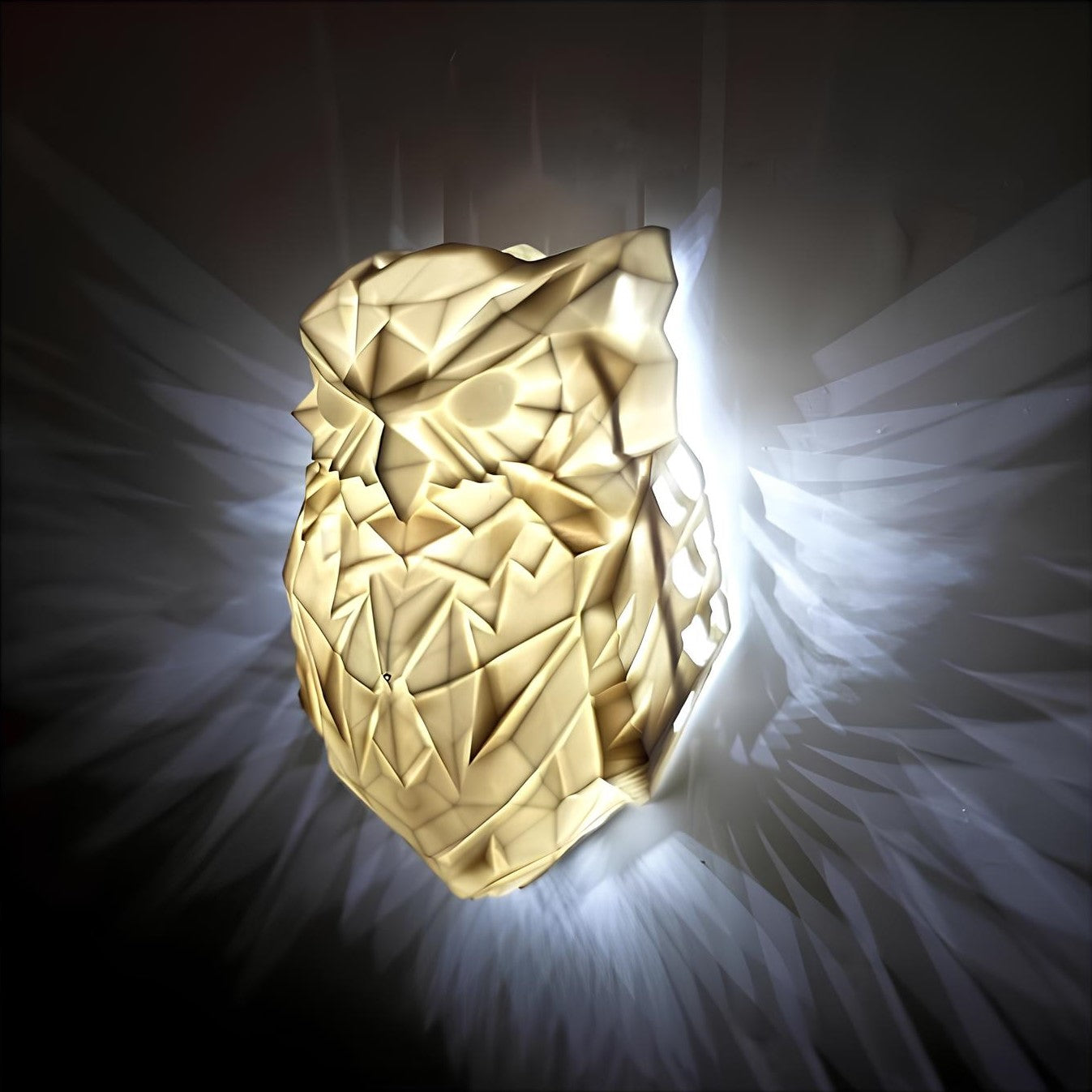 Sylvan Crest Wall Light - Eagle & Owl Silhouette Glow