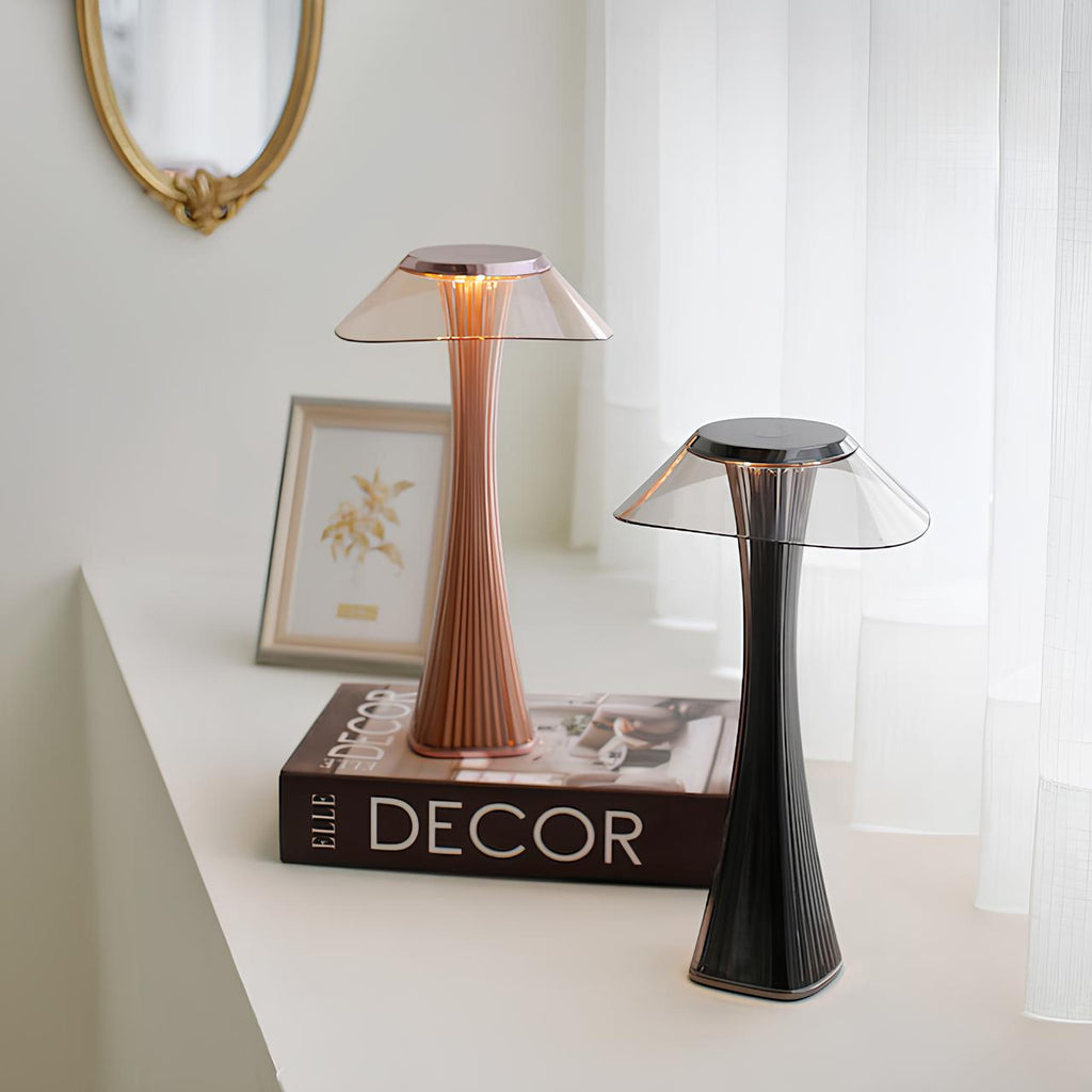 LumaPulse Cordless Lamp Sleek Rechargeable Nightstand Light