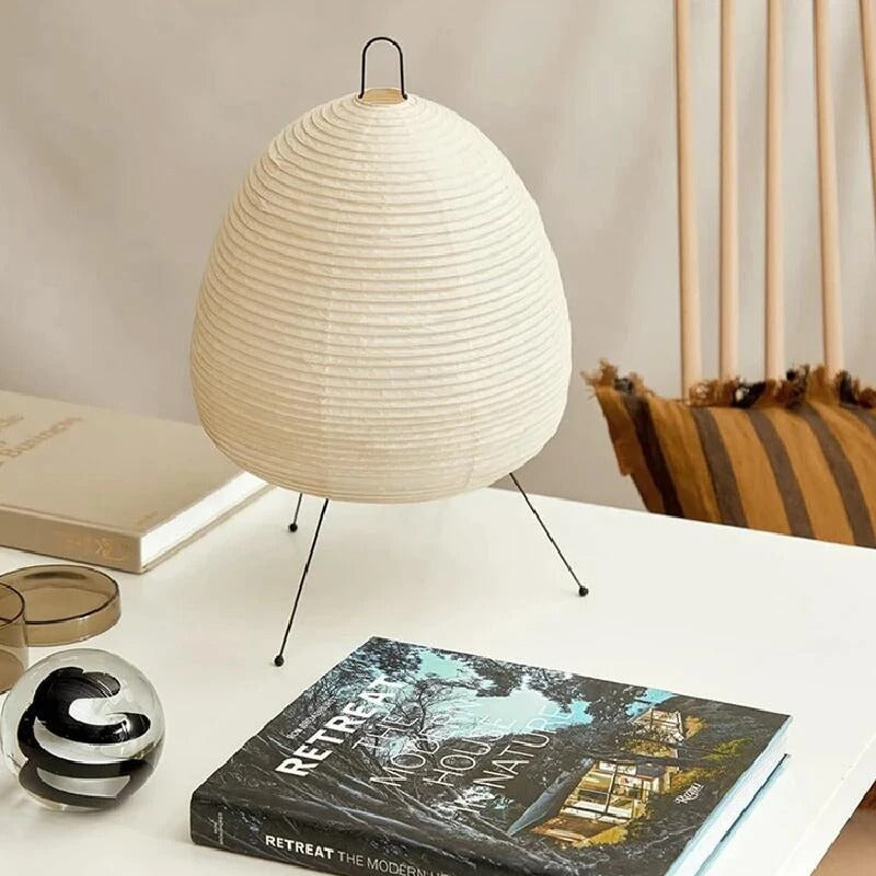 SoraLum Rice Paper Table Lamp With Soft Ambient Glow