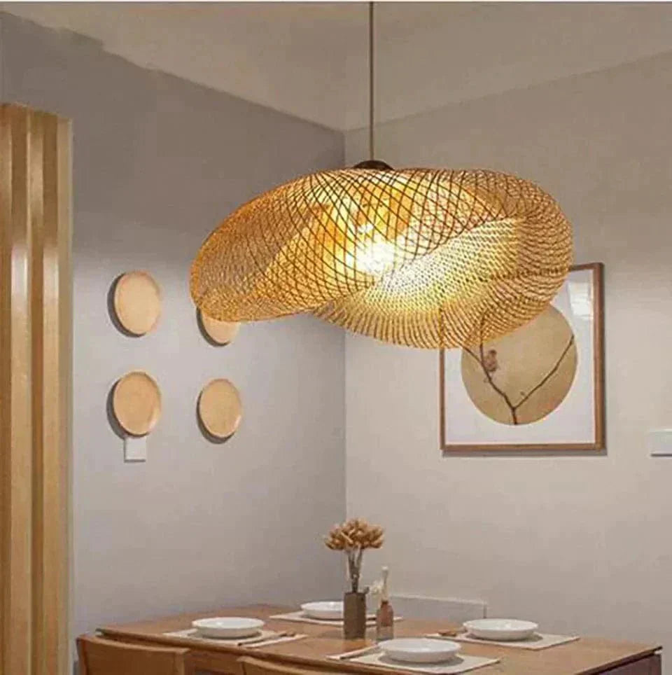 Rattan Pendant Light For Modern Homes Elegant Hanging Lamp