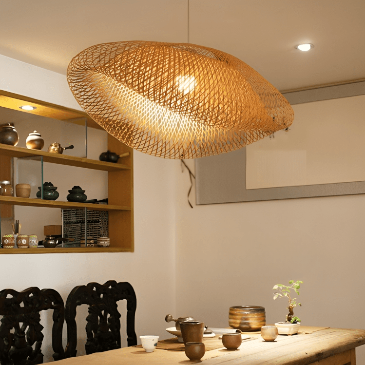 Rattan Pendant Light For Modern Homes Elegant Hanging Lamp