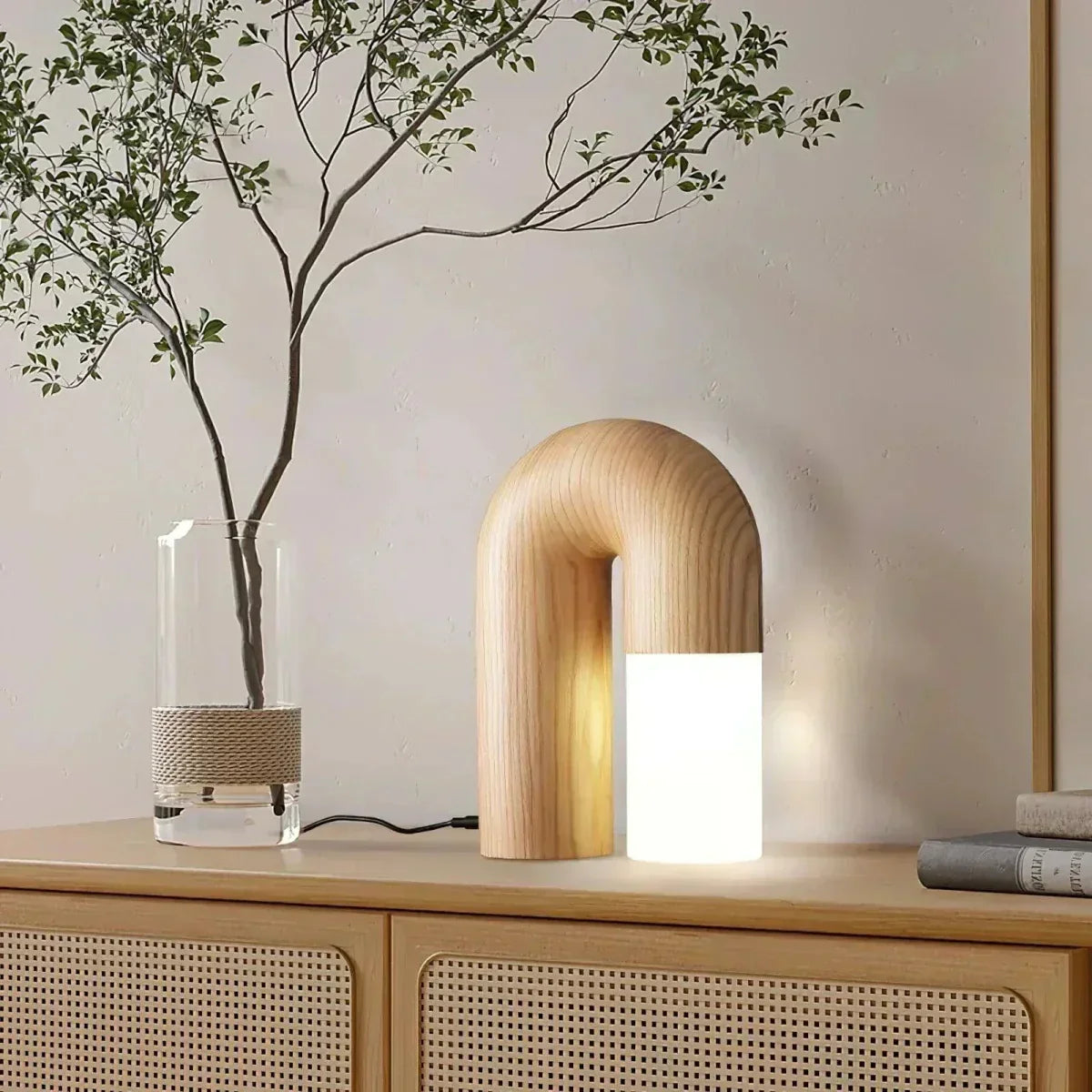 Aurela Curved Table Lamp For Living Room And Bedroom