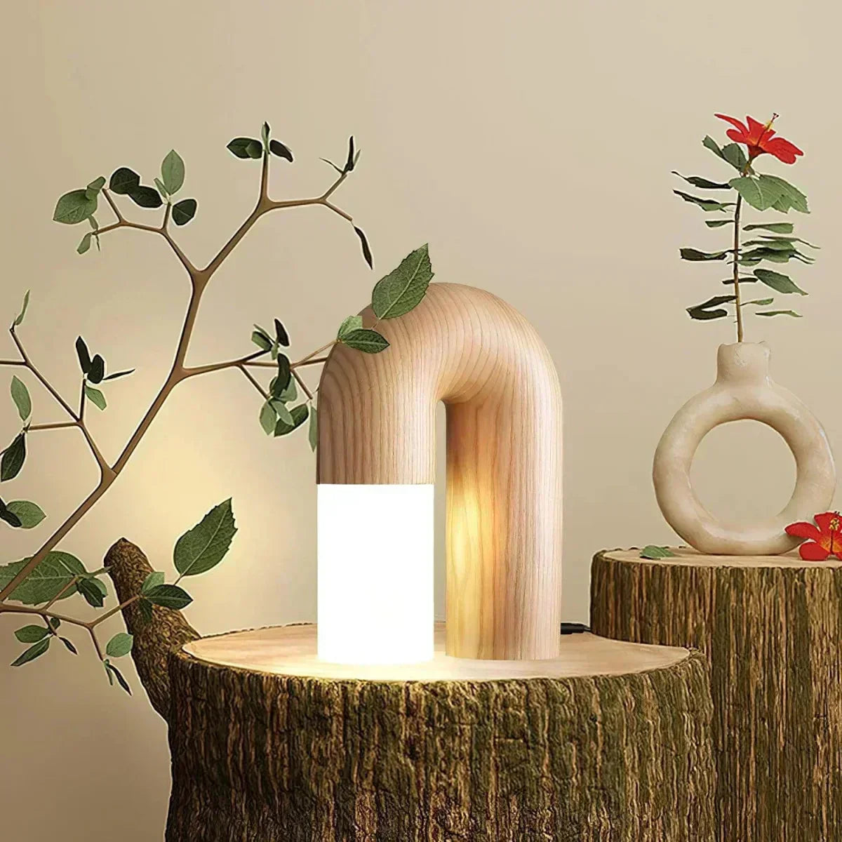 Aurela Curved Table Lamp For Living Room And Bedroom