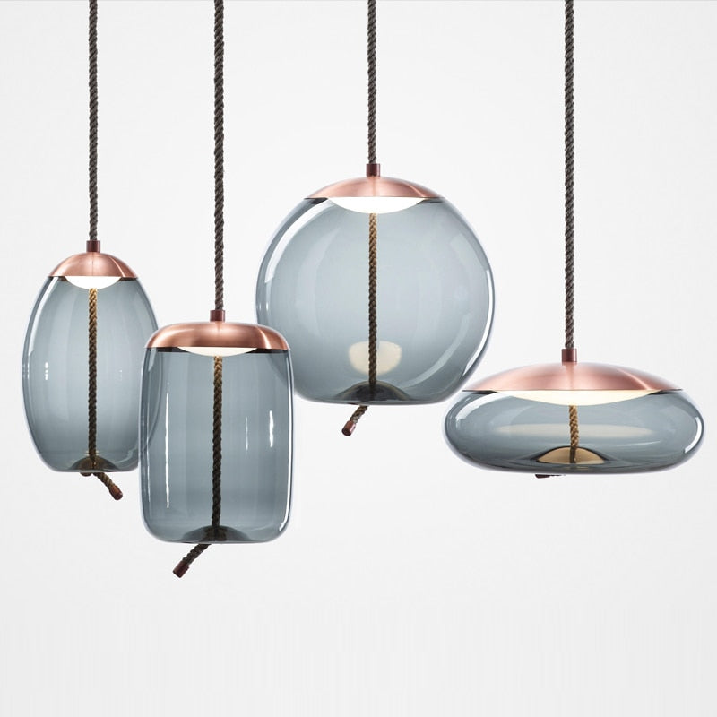 LoomNord Glass Rope Pendant Lights In Nordic Style Today