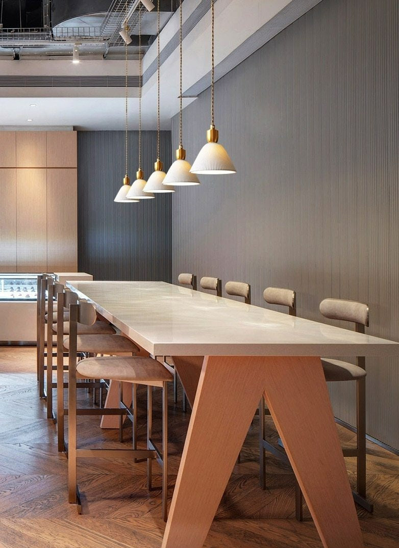 Asterra White Ceramic Pendant Light With Adjustable Height